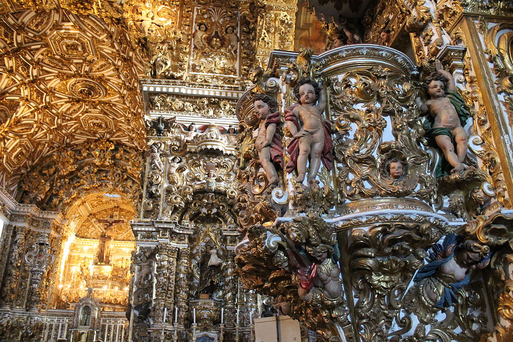 Entre os mais amplos registros do barroco brasileiro está a igreja e o convento de São Francisco de Assis