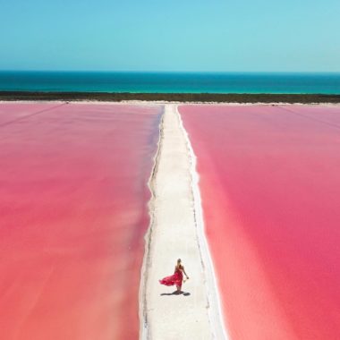 onde ficam os lagos cor de rosa? No México